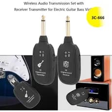 Transmissor + receptor sem fio Miwayer A8 2.4G para guitarra Qualidade de áudio HD sem latência Plug-and-play