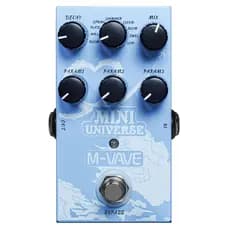 M-vave Universe Pedal de Efeitos de Reverb Digital 9 Efeitos de Reverb Room/Brilho/Lofi/Spring Pedais de Reverb para