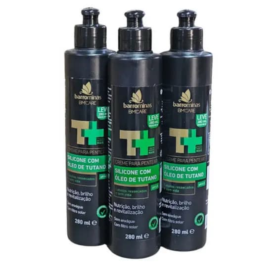 Creme Pentear Barrominas Silicone E Óleo De Tutano 3 X 280ml