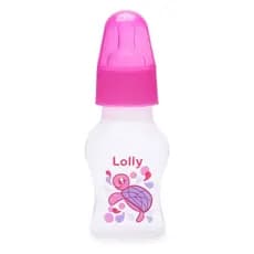 Mini Mamadeira Estampa Rosa Oceano Lolly Kinddy 50ml