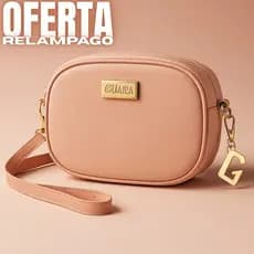 Bolsa Feminina Guara Bags Mini Oval Compacta Casual Elegante
