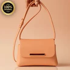Bolsa Feminina Transversal Mini Bag Luxo Compacta Versátil com Detalhe Metálico