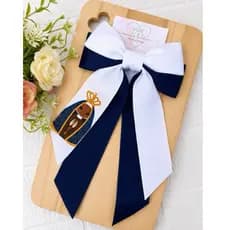 Laço infantil batizado personalizado, laço infantil nossa senhora, laço batizado, laço branco