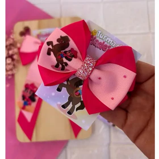 Laço Boiadeirinha Laço boiadeira Laço 8 cm Laço bico de pato