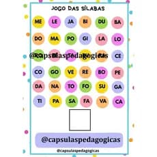 Prancha de Sílabas – Aprender brincando!