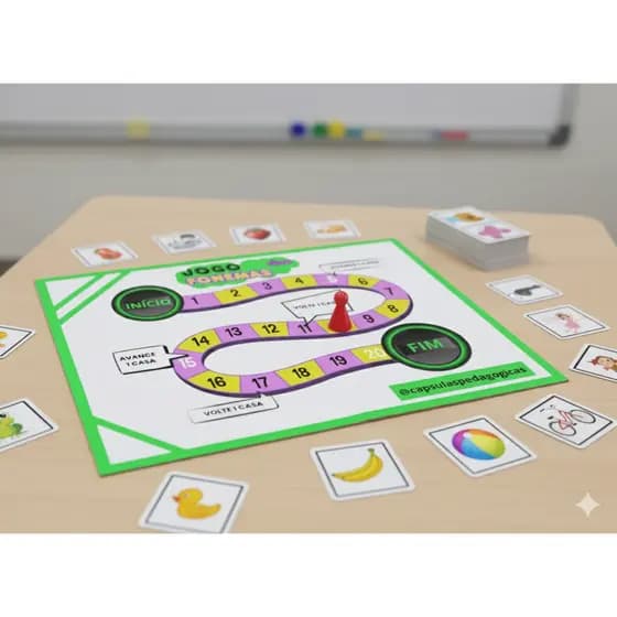 JOGO DOS FONEMAS - Percurso dos Fonemas e Sílabas: Material Pedagógico Alfabetização LÚDICA