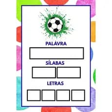 Fichas Educativas de Alfabetização - 24 fichas – Formando Palavras (Plastificadas + Caneta Apagável)