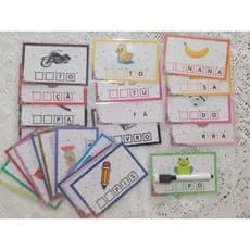 Fichas de Sílabas Iniciais – Jogo Educativo de Alfabetização Infantil