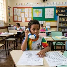Sussurrofone Brinquedo Educativo Alfabetização Leitura e Feedback Auditivo