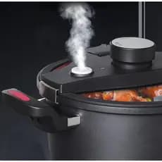 Panela Grande Caçarola 6 litros Cerâmica Fechamento Externo Premium Resistente Cozinha Semi Pressão