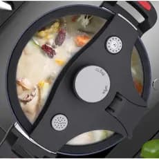 Panela Grande Caçarola Antiaderente Cerâmica Indução 6 Litros Fechamento Externo Resistente Cozinha Semi Pressão