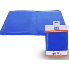 Tapete Gelado Refrescante Térmico Tamanho M 50cm X 40cm Azul Cachorro Pet Gato Dog Pet Shop Lavável Cama