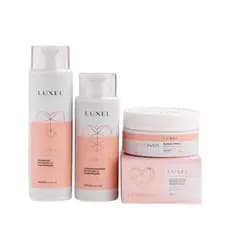 Kit 3 passos Nutricao e hidratacao  Love Hair Linha Rose Luxel
