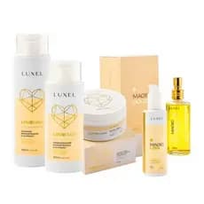 Kit Luxel Lovehair Gold Reconstrução E Nutrição Cabelos