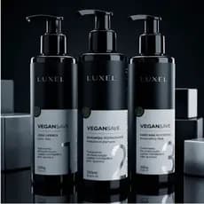 Kit VeganSave Cicatrização Capilar Pós Química Cera Lipídica 200g + Shampoo Restaurador 200ml + Máscara Repositora
