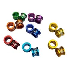 15 Anilhas Alumínio Marcação 4.5mm Agapornis