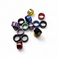 10 Anilhas Marcação C/ Ano Gravado - 5.5mm Fechada Calopsita/rosela
