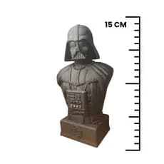 Escultura Decorativa Darth Vader 15cm – Busto Geek Premium para Estante, Setup Gamer e Colecionadores Star Wars