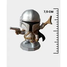 The Mandalorian / Mandaloriano Star Wars Miniatura - Estatueta Decorativa Geek Impressão 3D - ENVIO RÁPIDO!!!