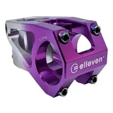 Mesa Curta Mesinha Suporte P/ Guidão Elleven 31.8x 45mm Alumínio CNC MTB Downhill Enduro Grau Roxo/Prata bicolor