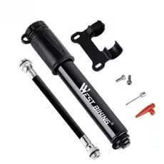 Mini Bomba Portátil Pequena de ar para encher Pneu de Bike MTB SPEED suporte p/ o quadro 100 psi todos bicos WEST BIKING