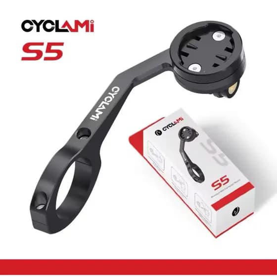Suporte GPS CYCLAMI | Suporte Farol | GoPro Cyclami S5 Alumínio CNC, Garmin, Igpsport, Xoss, Bryton | Bike | Bicicleta