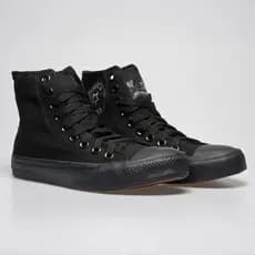 Tênis Masculino Feminino Cano Alto Starworld Preto Branco Moda Casual Confortável