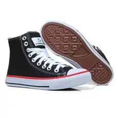 Tênis Cano Alto Unissex Botinha Casual Star World All Confortável Preto Branco Moda Jovem