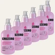 Kit 6un Amolece Cutículas Profissional Hidrata Cruzeiro 90ml
