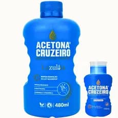 Kit 1 Removedor Acetona Esmalte + Suporte Acetona Cruzeiro