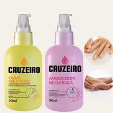 Kit Amolecedor De Cutícula creme E Hidratante Para Os Pés Cruzeiro