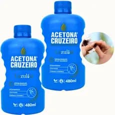 Kit 2 Removedor De Esmalte Unhas Original Limpa Tênis Cruzeiro 480ml