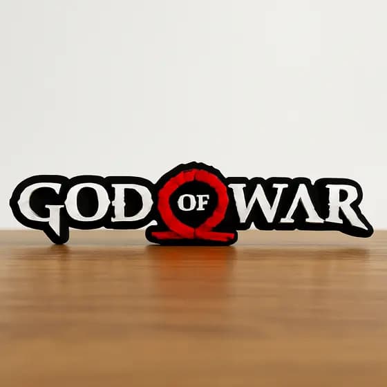 Decoração God of War uma Peça Decorativa God of War –  Mesa Gamer, Nichos, Prateleiras e Escritório