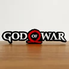 Decoração God of War uma Peça Decorativa God of War –  Mesa Gamer, Nichos, Prateleiras e Escritório