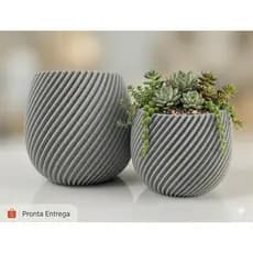 Kit com 2 Vasos de Plantas ou Organizadores de Mesa – Decoração Moderna para Nichos e Prateleiras