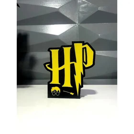 Placa Decorativa Harry Potter – Impressão 3D | Para Mesa, Prateleira ou Nicho
