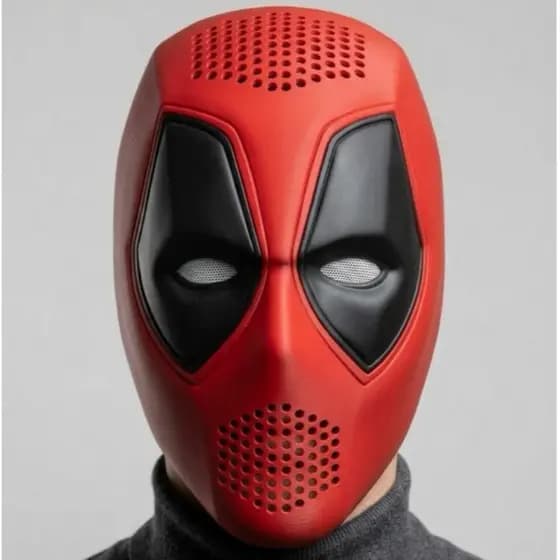 FACESHELL do DEADPOOL  - máscara MAGNÉTICA – Realista para Fantasias, Cosplay