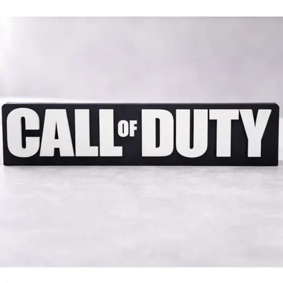 Letreiro Decorativo Call of Duty – Decoração Gamer / Sala de Jogos / Quarto Geek