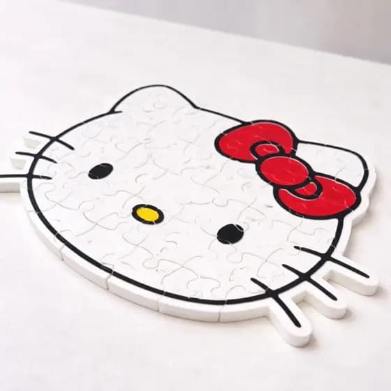 🎀 Quebra-Cabeça 3D Hello Kitty – Decoração / Brinquedo / Presente Criativo