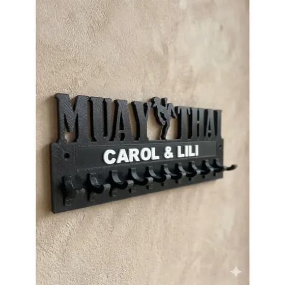 SUPORTE PARA PRAJIED PERSONALIZADO Muay Thai KICKBOXING- NÃO É MDF - PLÁSTICO PLA FEITO EM IMPRESSÃO 3D.