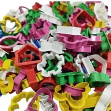 100 Forminhas Cortador Massinha de Modelar Moldes Lembrancinha Para Aniversario Escolas