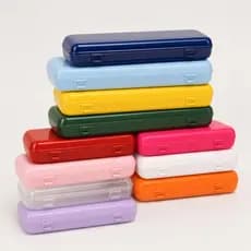 20 Estojos Escolar Plásticos Lembrancinha Diversas Cores