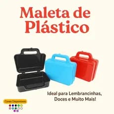 Kit 15 Maleta Plástica Grande Lembrancinha Festa Para Personalizar Maletinha Surpresa