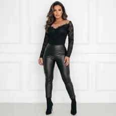 Body Manga Longa Tule Renda Rendado Blogueiras