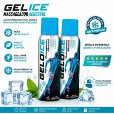 Kit C/ 2 Unidades Spray Massageador GeloIce Bursite 150ml Dor Muscular