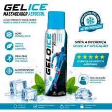 Spray Massageador GeloIce Bursite 150ml Dor Muscular