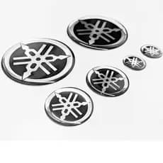 Adesivo Emblema Resinado 3D Rabeta Tanque Guidão Moto Yamaha ( 1 uni )