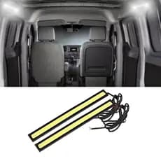 Par Fita Led Iluminação Baú Caçamba Van Utilitário 12v 6000k 17cm Branco