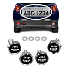 Kit Parafuso De Placa Emblema Jeep Renegade 2019 2020 2021