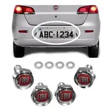 Kit Parafuso Placas Emblema Fiat Strada Idea Punto Siena Uno